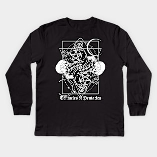 Tentacles of Pentacles Kids Long Sleeve T-Shirt